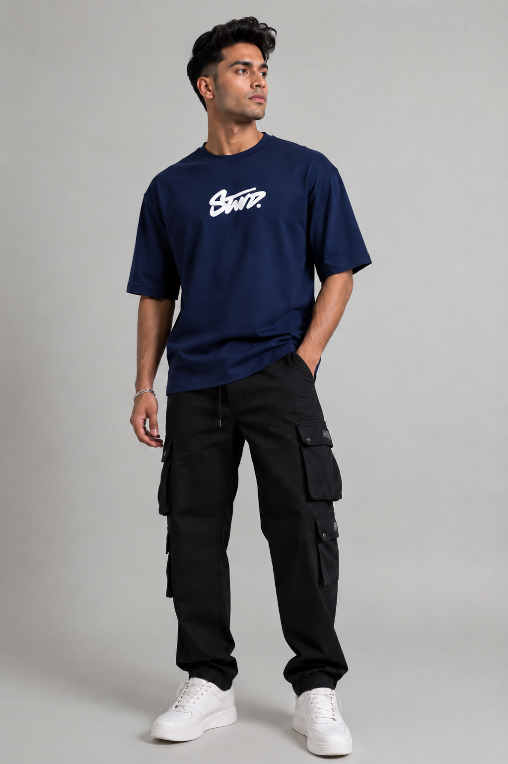 Men's Interlock Round Neck Down Shoulder Tees