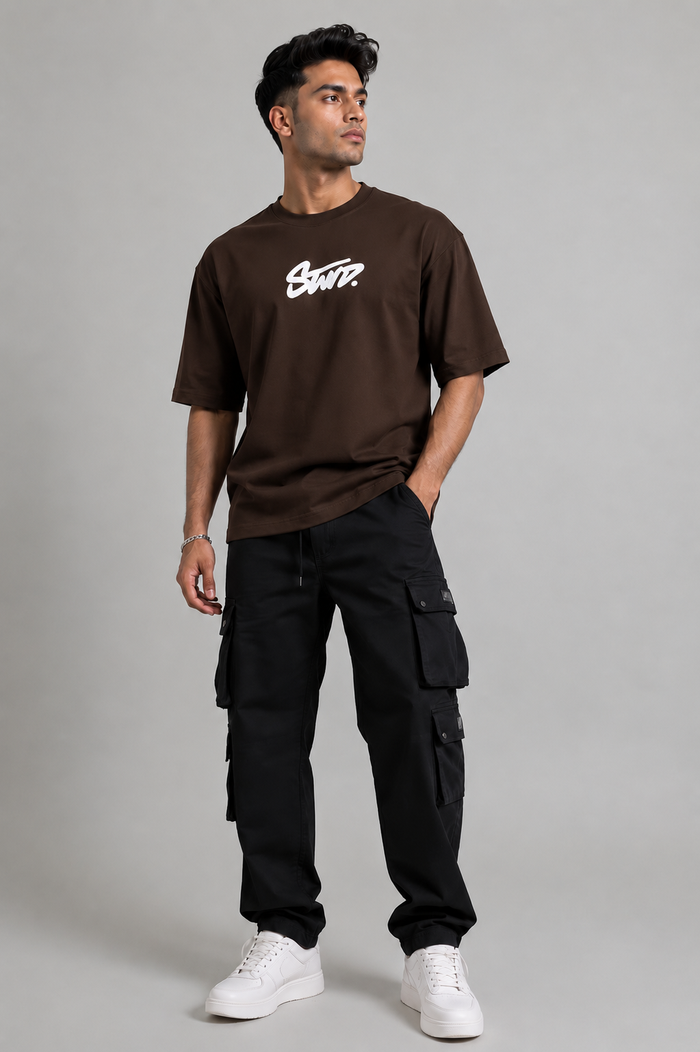 Men's Interlock Round Neck Down Shoulder Tees