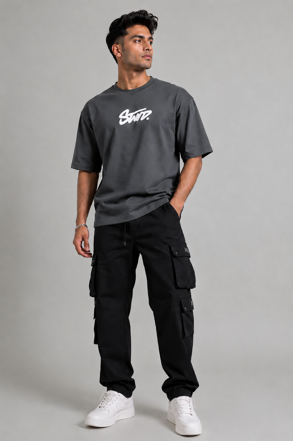 Men's Interlock Round Neck Down Shoulder Tees