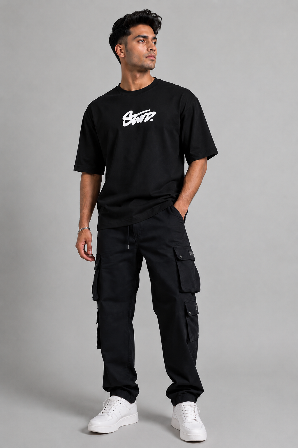 Men's Interlock Round Neck Down Shoulder Tees