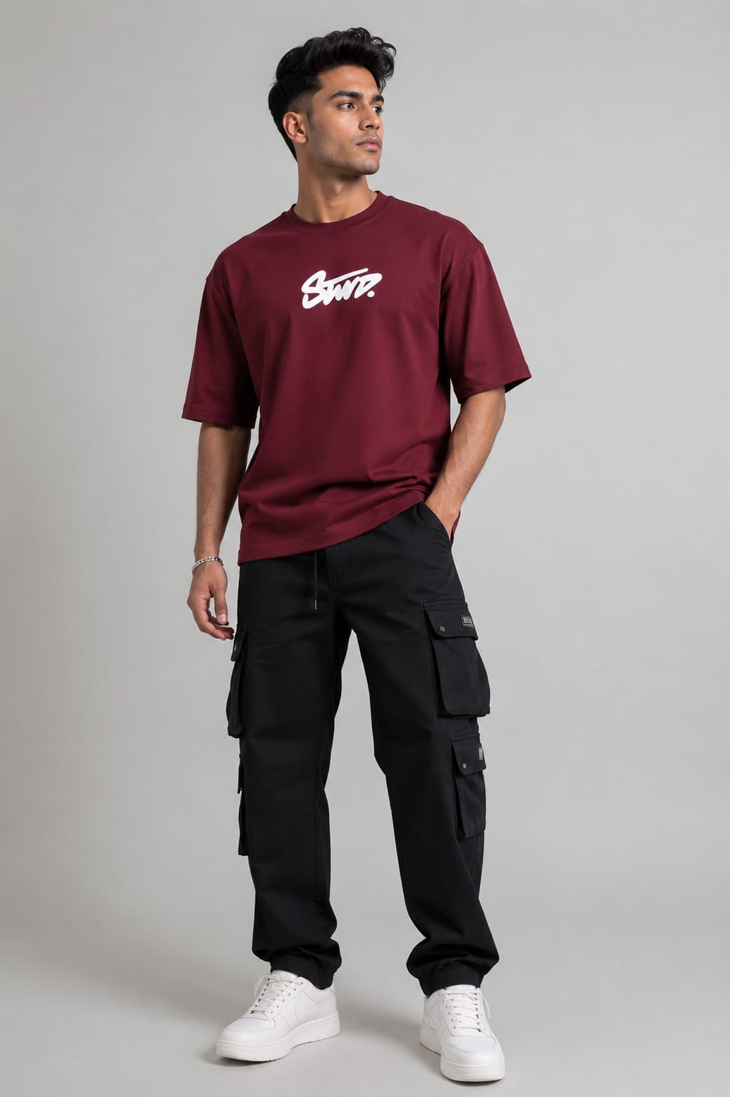 Men's Interlock Round Neck Down Shoulder Tees