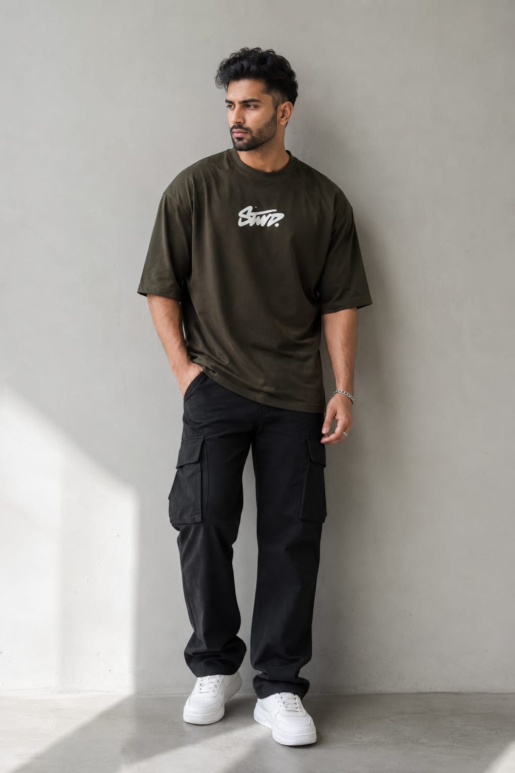 Men's Interlock Round Neck Down Shoulder Tees