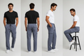 Men’s 4-Pocket Straight Fit Terry Cargo Trousers